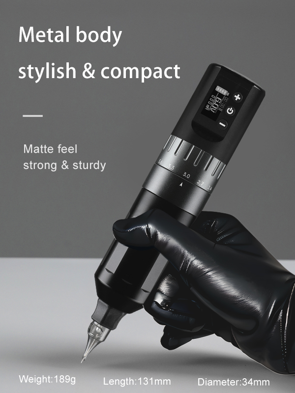 Stroke Adjustable Wireless Tattoo Pen Machine