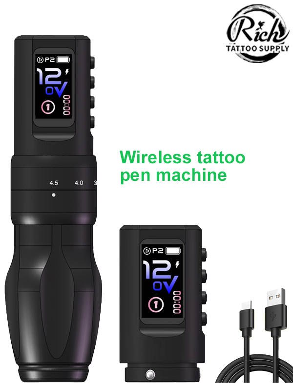 Color Screen Wireless Tattoo Pen Machine PRO